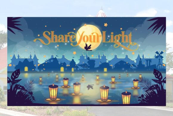 Give Kids The World Share Your Light-Celebrating over 200,000 wishes granted